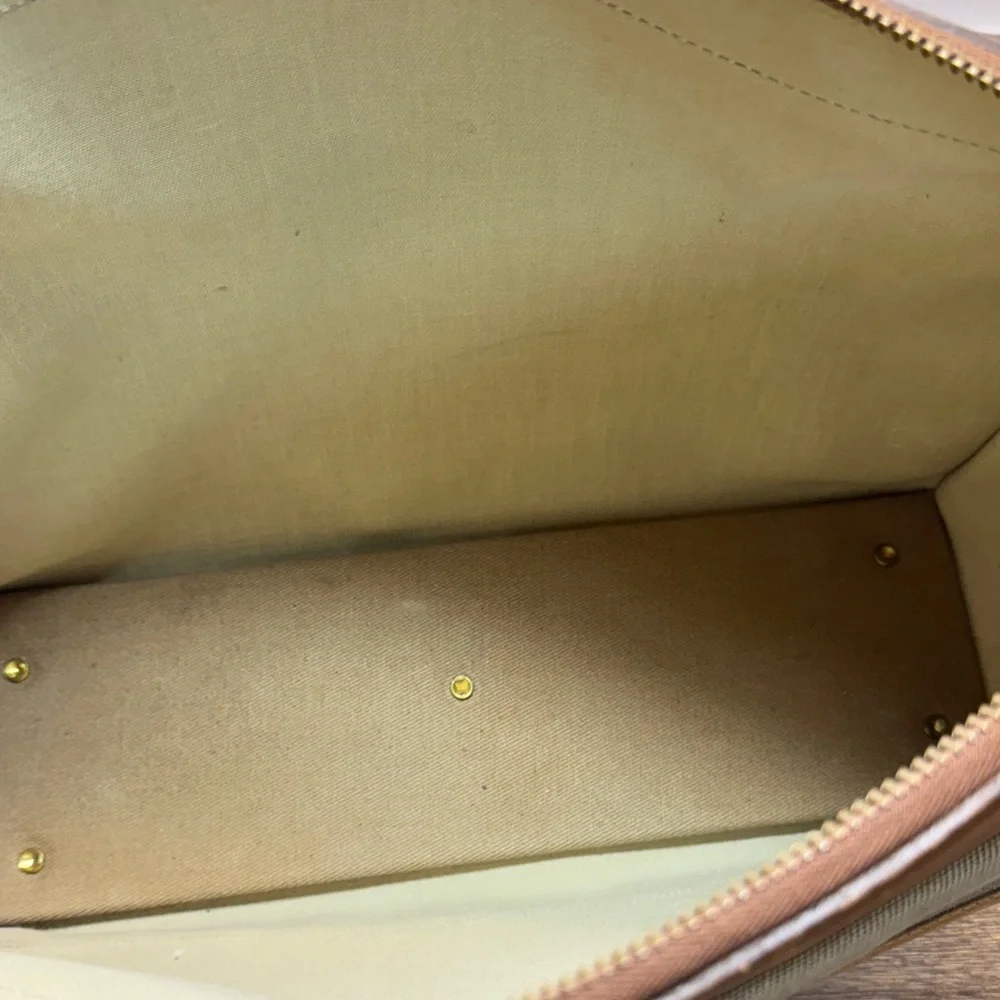 Brahmin & Sperry tan Canvas and Leather Men's messenger Bag
